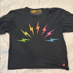 Gray Aviator Nation boyfriend tee